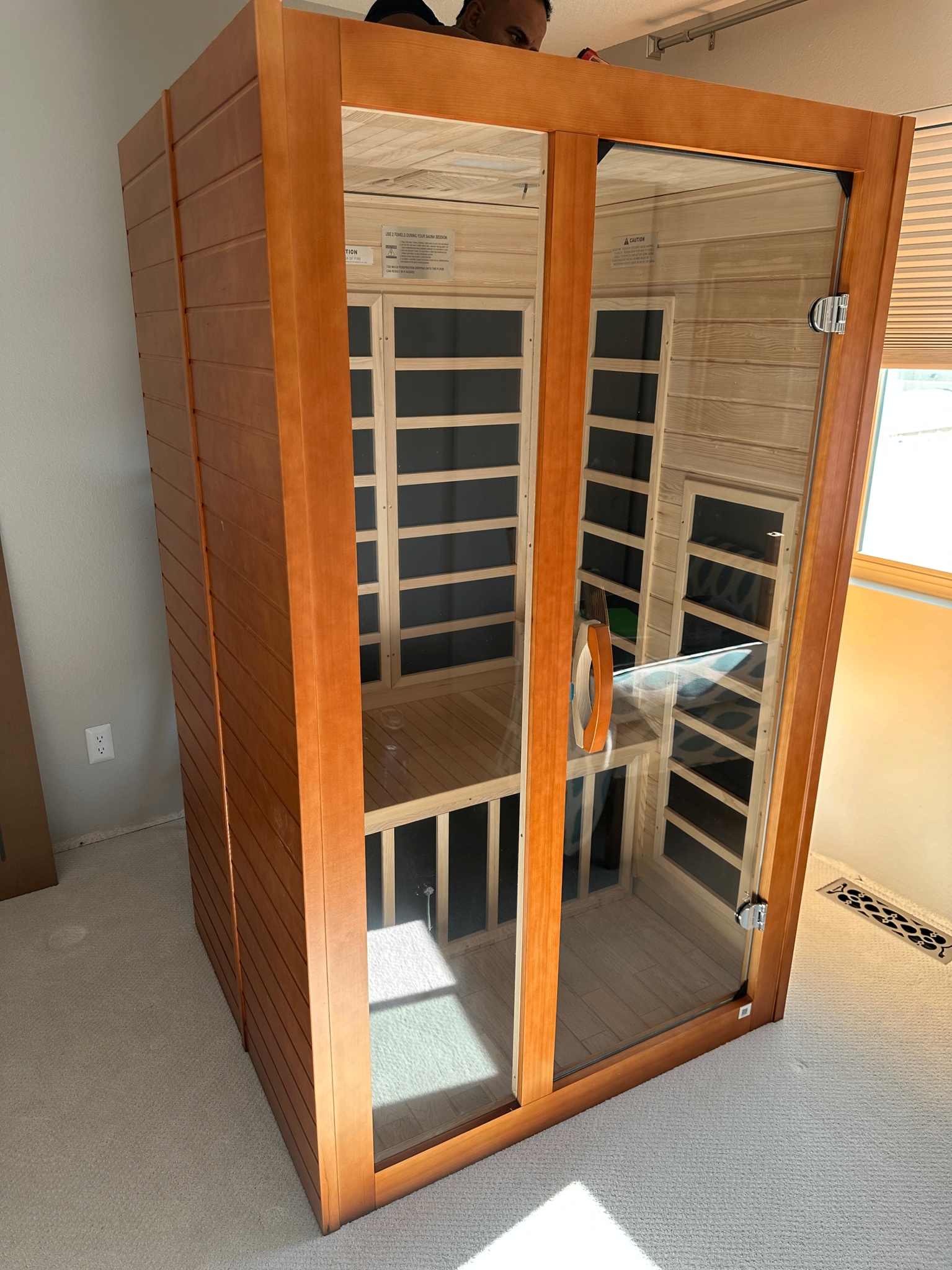 Infrared sauna fully assembled