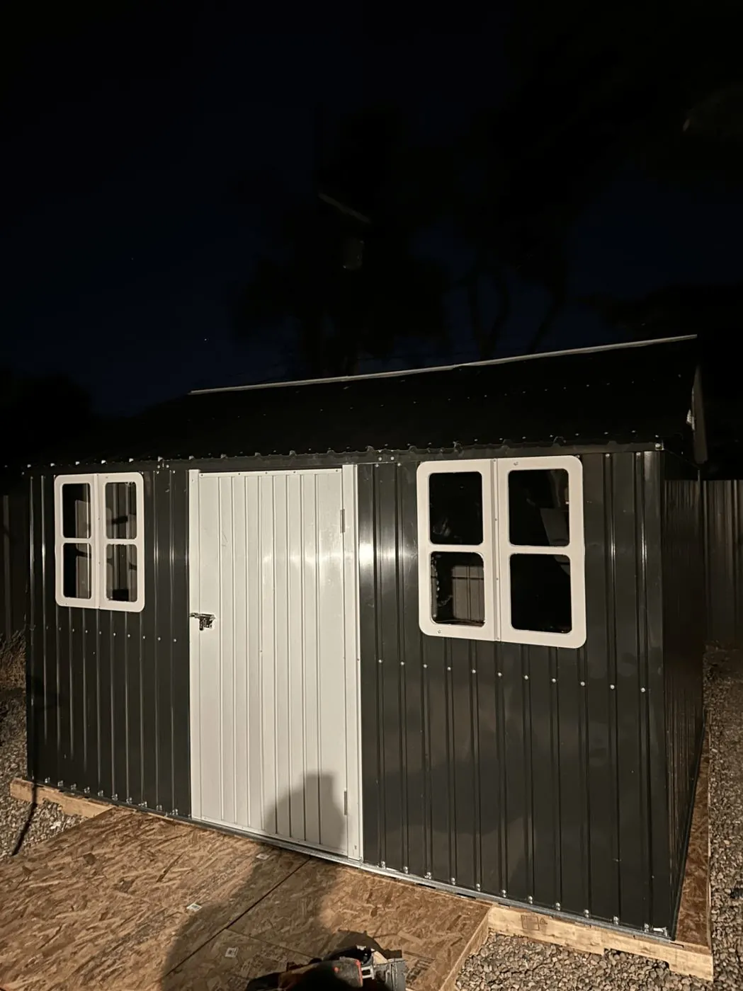 Metal shed kit build — Duke City Lift & Fix Albuquerque