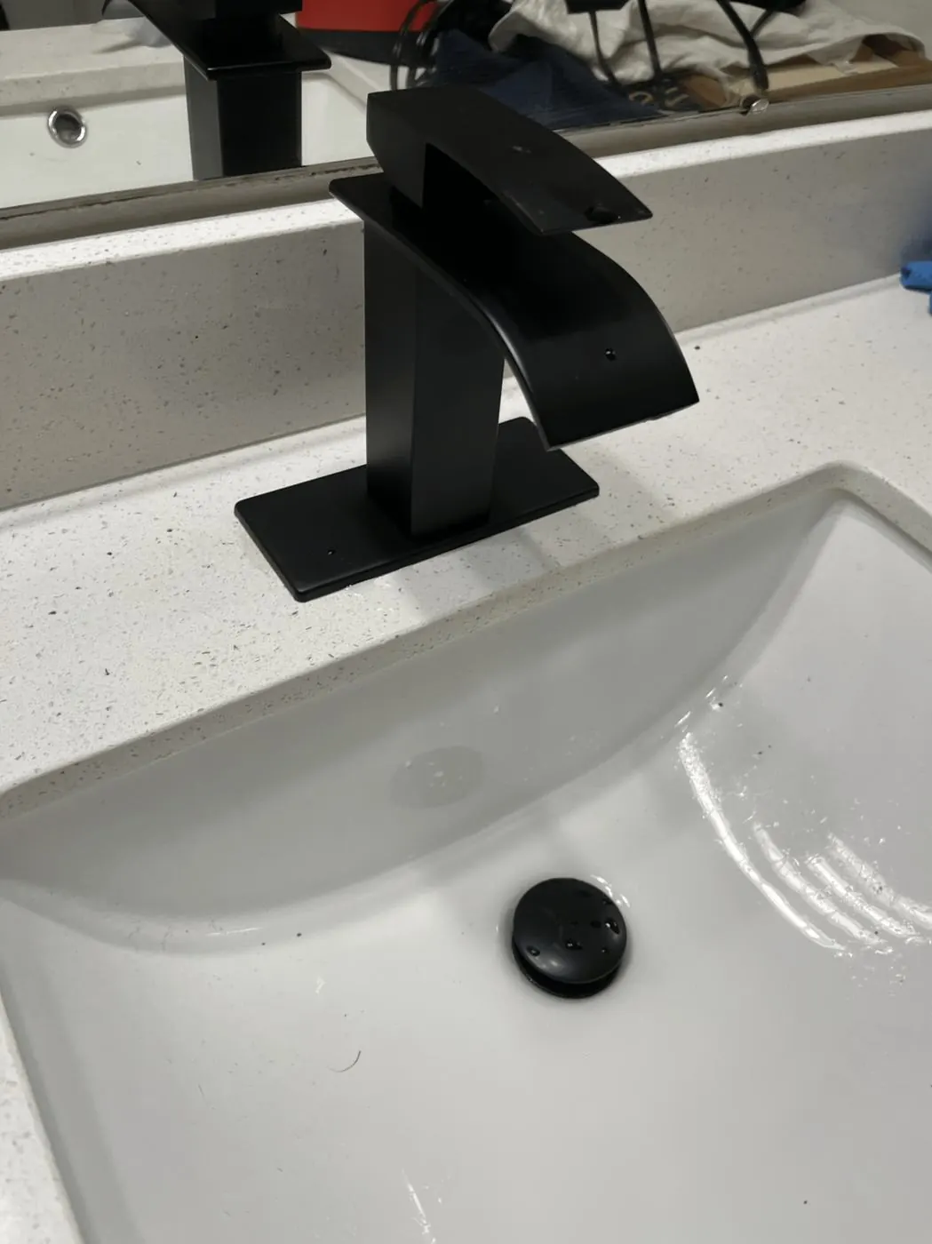 Waterfall faucet install — Duke City Lift & Fix Albuquerque