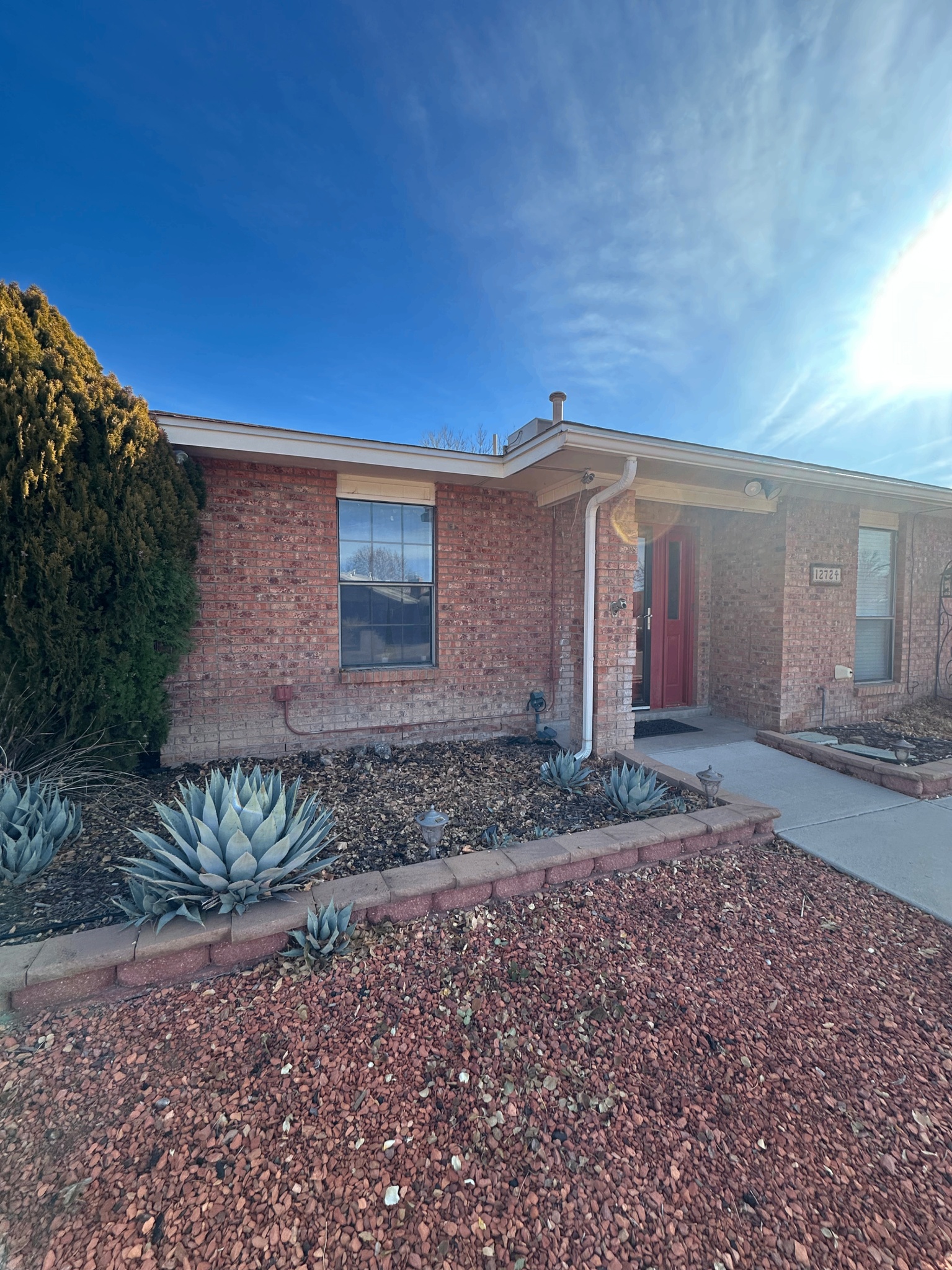 Front yard after bush removal - curb appeal restored